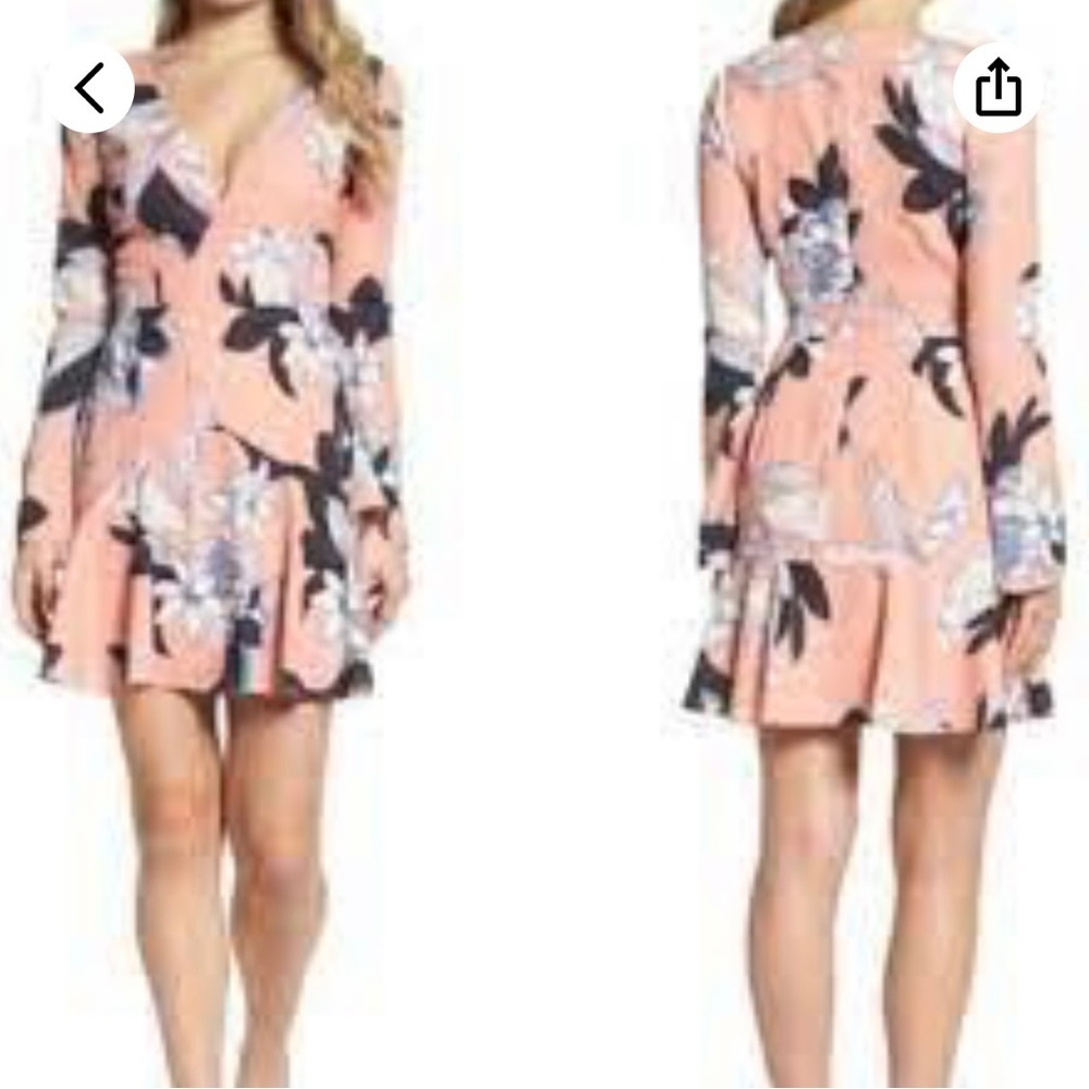 Cooper St Peach Floral Spring Dress - NWT - Size 8